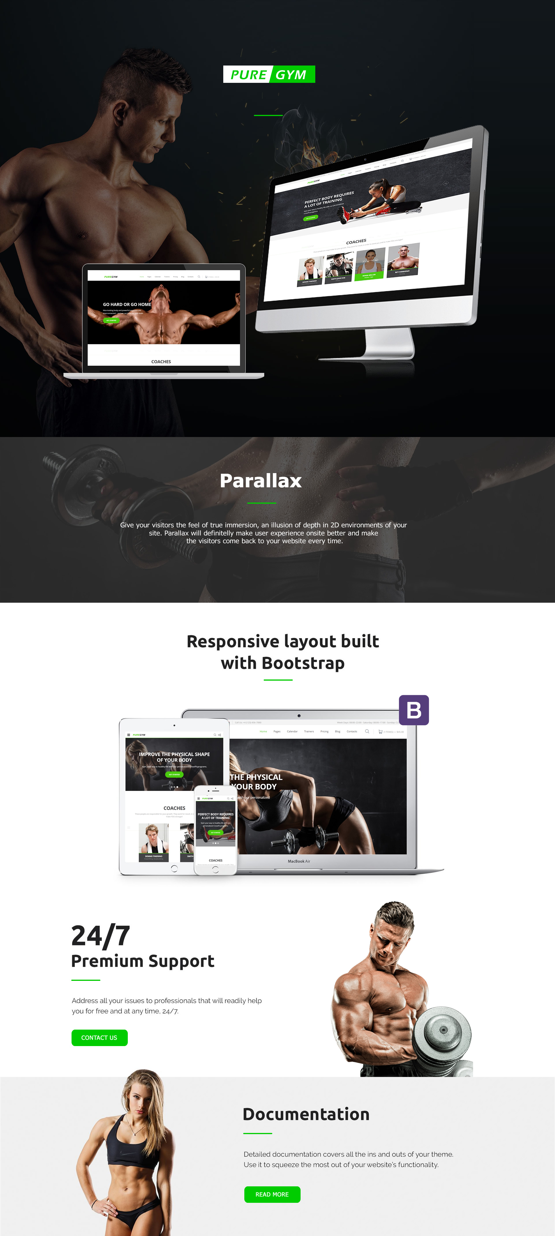 PureGym - Sport & Gym HTML5 Responsive Template - 1